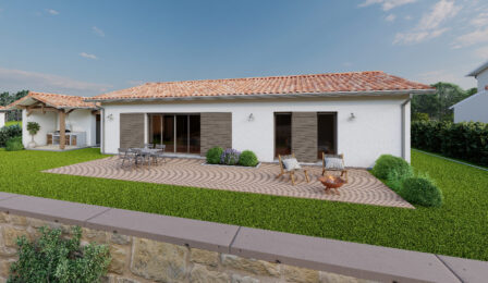 votre maison de 80m2 sur un terrain de 530m2 sur la commune de Le Pout au prix de 215000&euro; avec Alpha Constructions